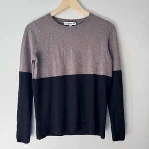 The Cashmere Project Colorblock Crewneck Sweater